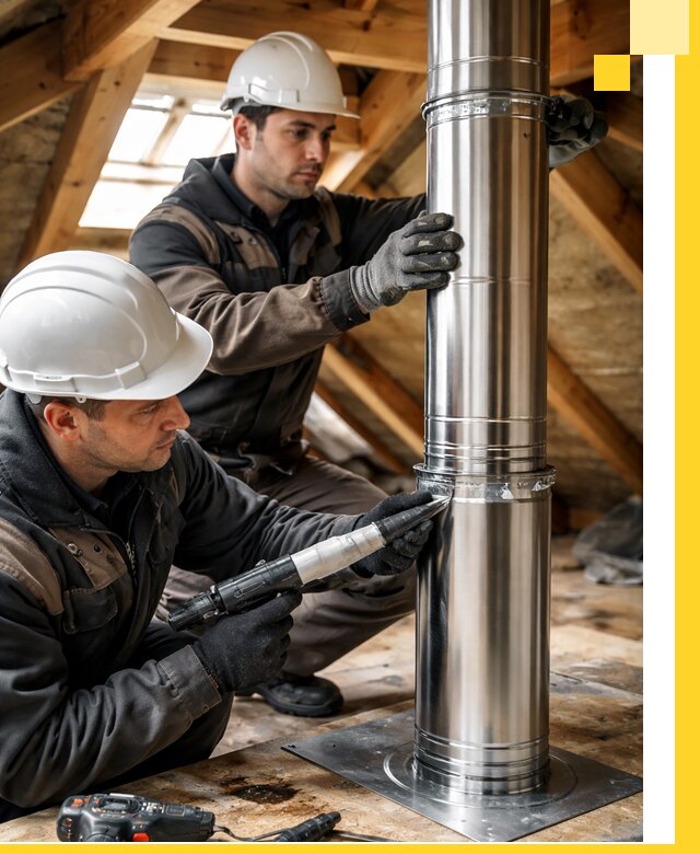 Монтаж дымоходов для каминов в Вятских Поляне с гарантией качества
