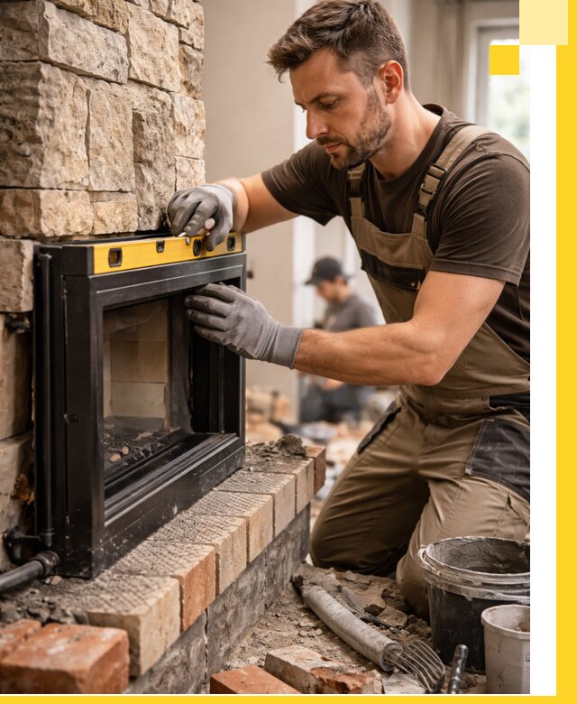 Дровяные камины под ключ в Вятских Поляне: монтаж, обустройство