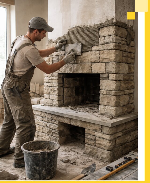 Строительство каминов под ключ в Вятских Поляне от проектирования до монтажа