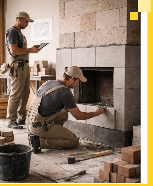 Индивидуальные проекты каминов и каминных систем в Вятских Поляне