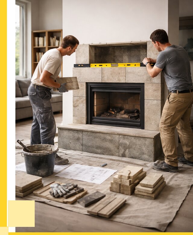 Монтаж каминов и установка в Вятских Поляне от 45675 р. | ЭриданВтс