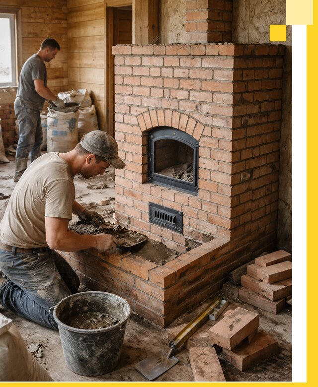Профессиональное строительство печей в Вятских Поляне под ключ