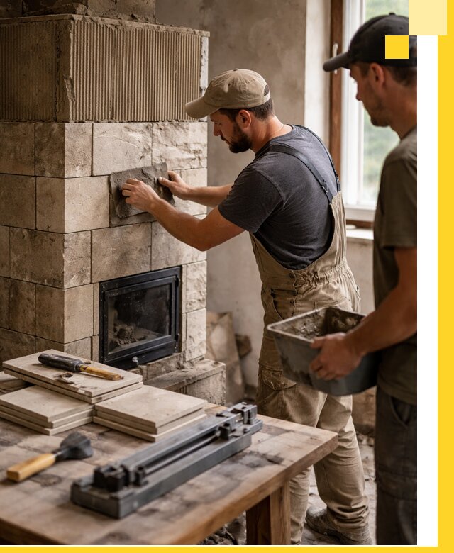 Профессиональная облицовка печей в Вятских Поляне: керамика и камень