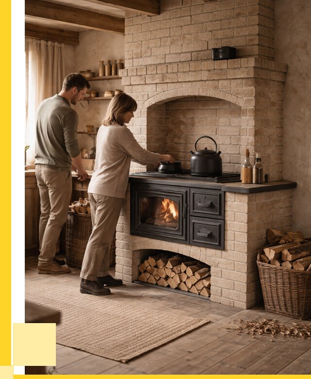 Печи с плитой в Вятских Поляне от 45675 р. | ЭриданВтс — кирпичная печь