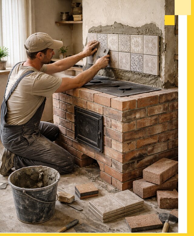 Печи с плитой на заказ монтаж гарантия и сервис в Вятских Поляне