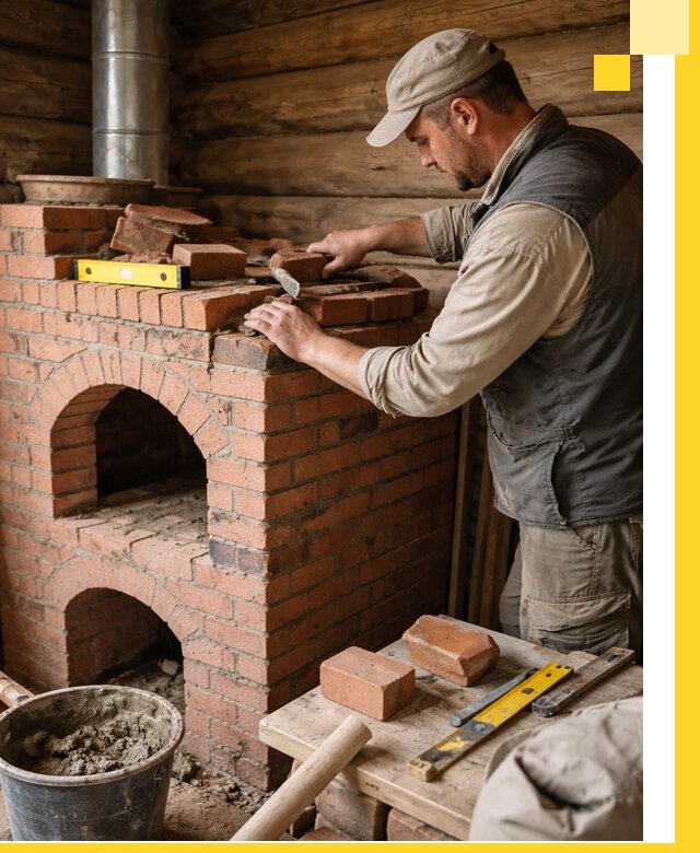 Изготовление и установка русских печей в Вятских Поляне под ключ