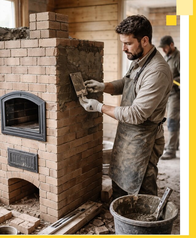 Изготовление и установка печей-шведок под ключ в Вятских Поляне