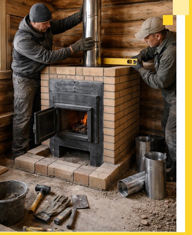 Проектирование, изготовление и установка банных печей в Вятских Поляне