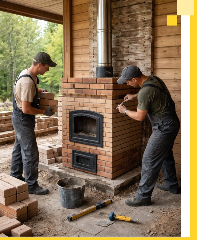 Производство и установка дачных печей под ключ в Вятских Поляне