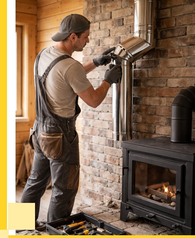 Монтаж дымоходов для печей в Вятских Поляне от 7613 р. | ЭриданВтс