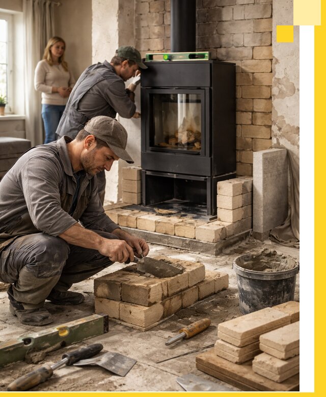 Печи и камины под ключ: проект, установка в Вятских Поляне