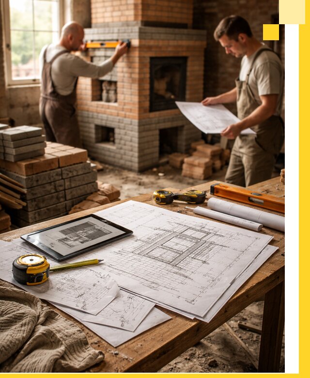 Проекты печей и каминов с индивидуальным дизайном в Вятских Поляне