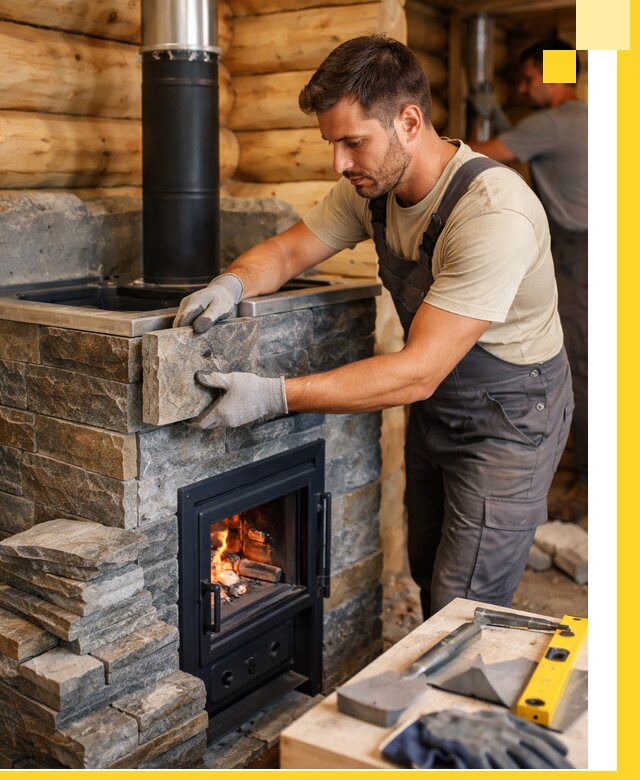 Печи для бани под ключ в Вятских Поляне: изготовление и монтаж