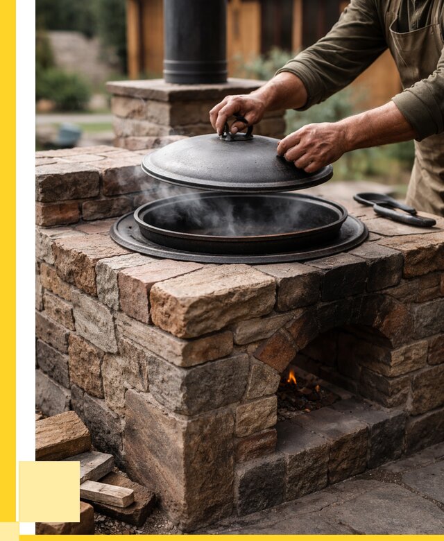 Печи для казана в Вятских Поляне по цене от 18270 р. | ЭриданВтс