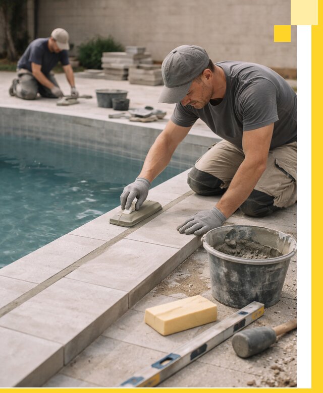 Отделка бассейнов в Вятских Поляне: декоративная отделка и гидроизоляция