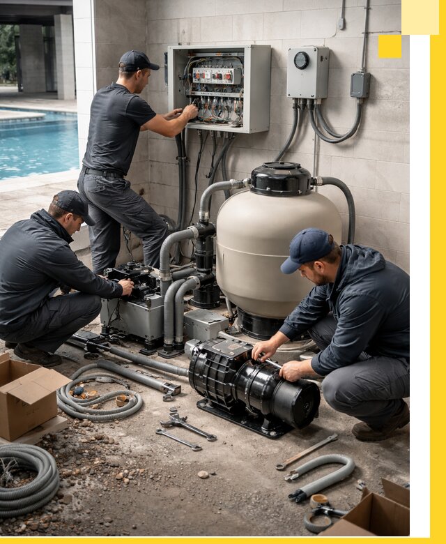 Профессиональный монтаж оборудования для бассейнов в Вятских Поляне