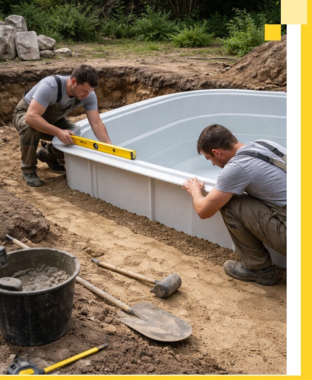 Производство и установка пластиковых бассейнов в Вятских Поляне под ключ