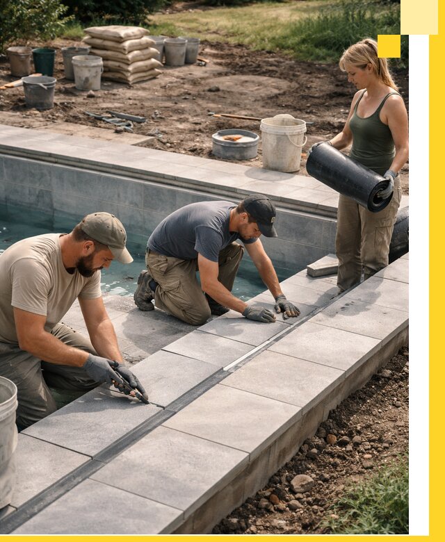 Строительство и монтаж уличных бассейнов под ключ в Вятских Поляне