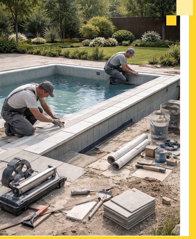 Строительство открытых бассейнов под ключ в Вятских Поляне профессионально