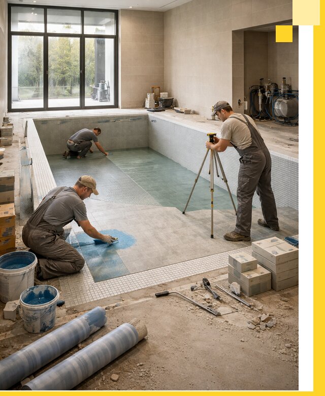 Проект и строительство закрытых бассейнов в Вятских Поляне под ключ