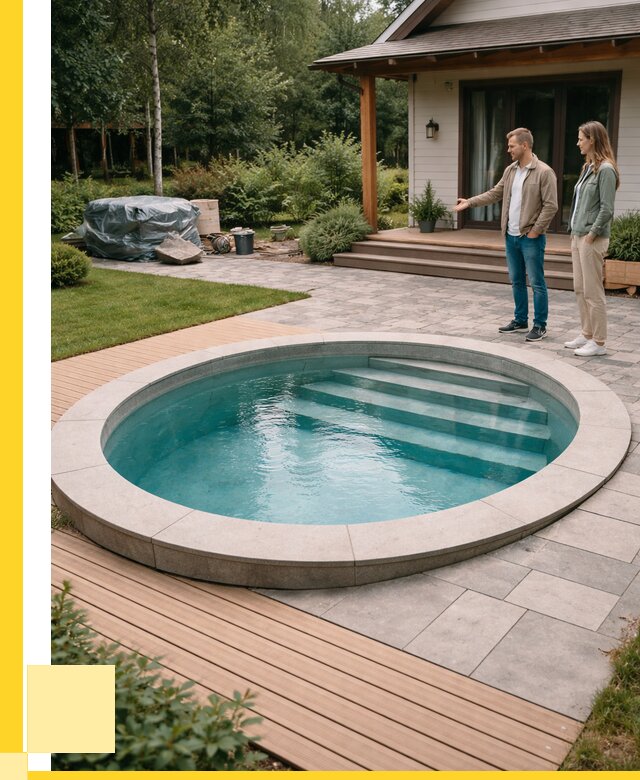 Бассейн на даче под ключ в Вятских Поляне от 203000 р., ЭриданВтс