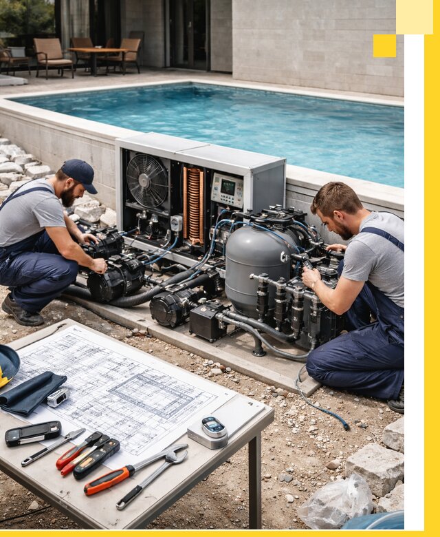 Проектирование и монтаж бассейнов с подогревом в Вятских Поляне