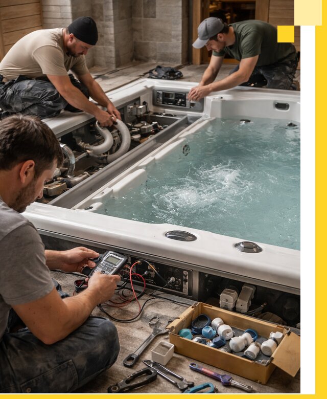 Гидромассажные бассейны под ключ в Вятских Поляне, дизайн и монтаж