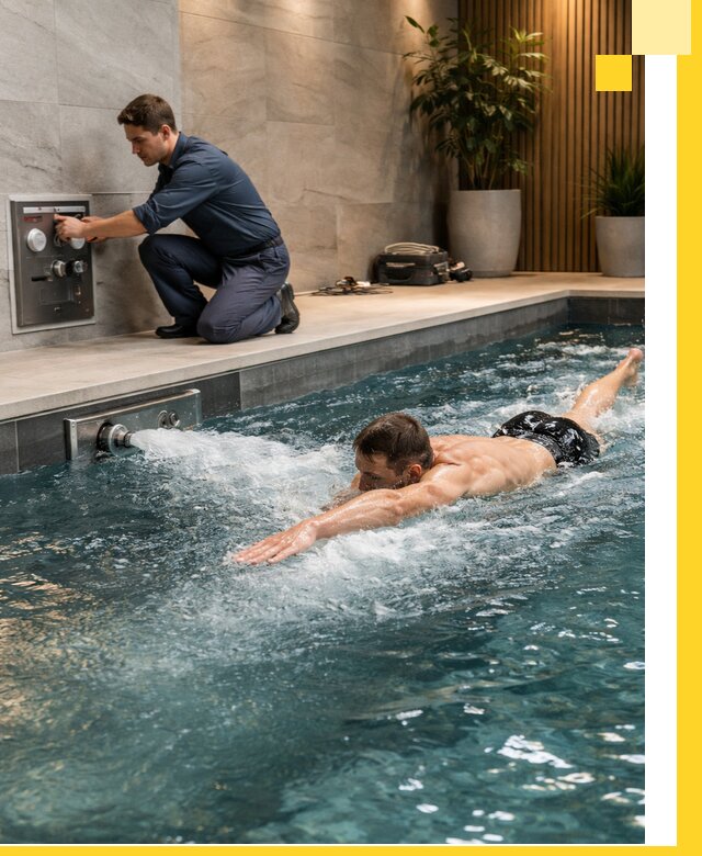 Проектирование и монтаж бассейнов с противотоком в Вятских Поляне