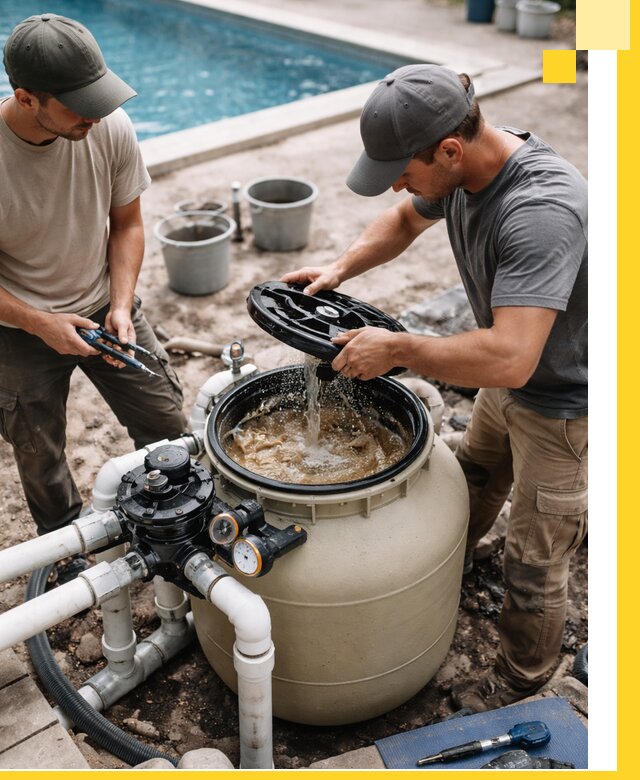 Установка и обслуживание песочных фильтров для бассейнов в Вятских Поляне
