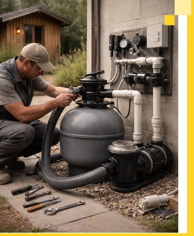 Продажа и монтаж фильтров и насосов для бассейнов в Вятских Поляне