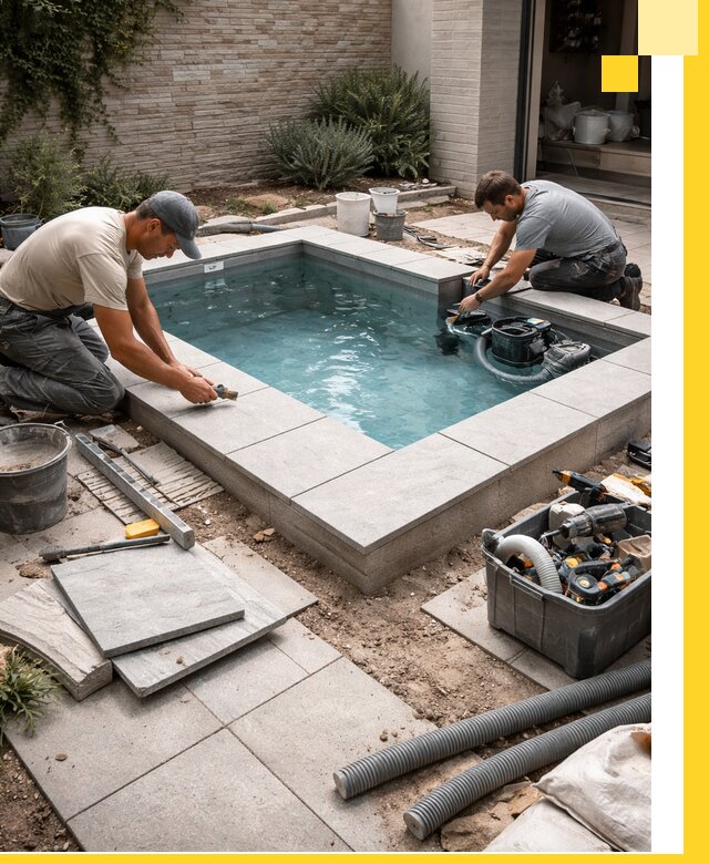 Мини бассейны под ключ в Вятских Поляне, дизайн и установка