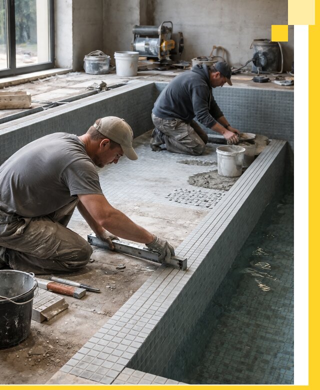 Строительство бассейна в частном доме в Вятских Поляне под ключ