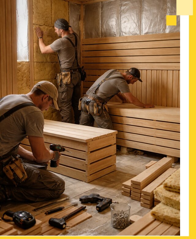 Профессиональное строительство саун под ключ в Вятских Поляне