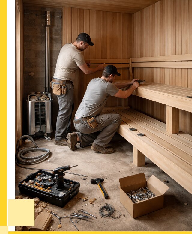 Монтаж саун под ключ в Вятских Поляне от 121800 р. | ЭриданВтс