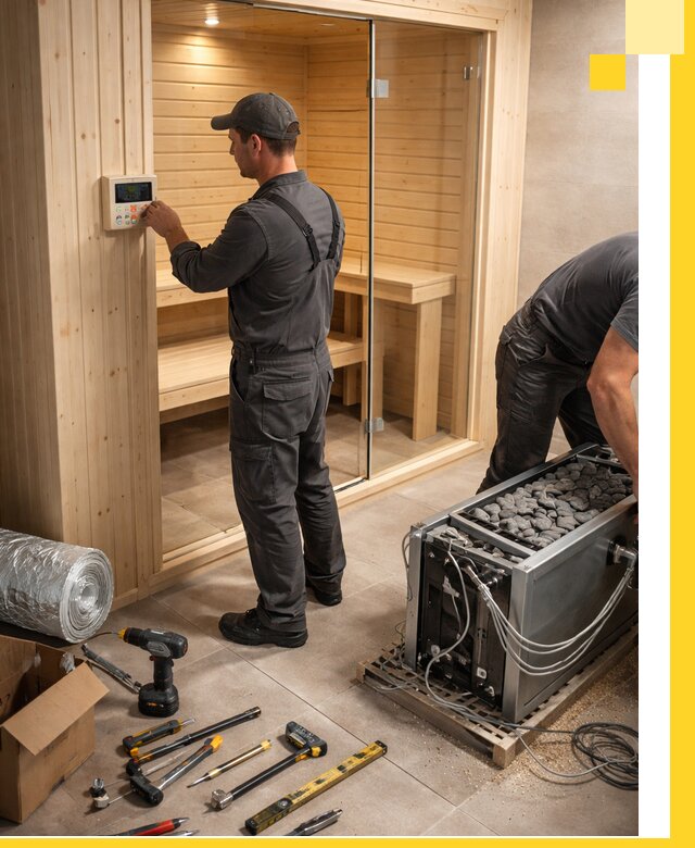 Поставка, установка и монтаж электрических саун в Вятских Поляне