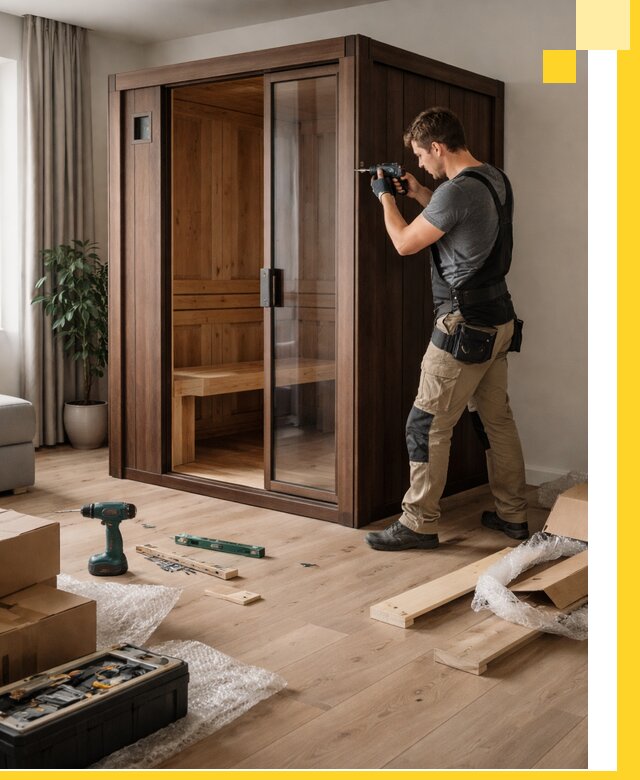 Установка и производство мини саун под ключ в Вятских Поляне