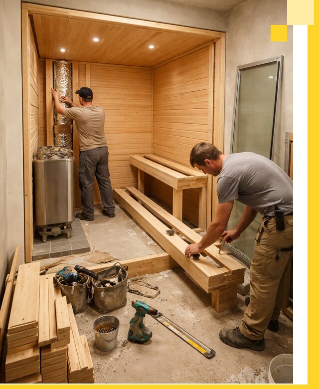 Проектирование и установка домашних саун под ключ в Вятских Поляне