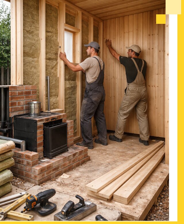 Строительство и установка дачных саун под ключ в Вятских Поляне