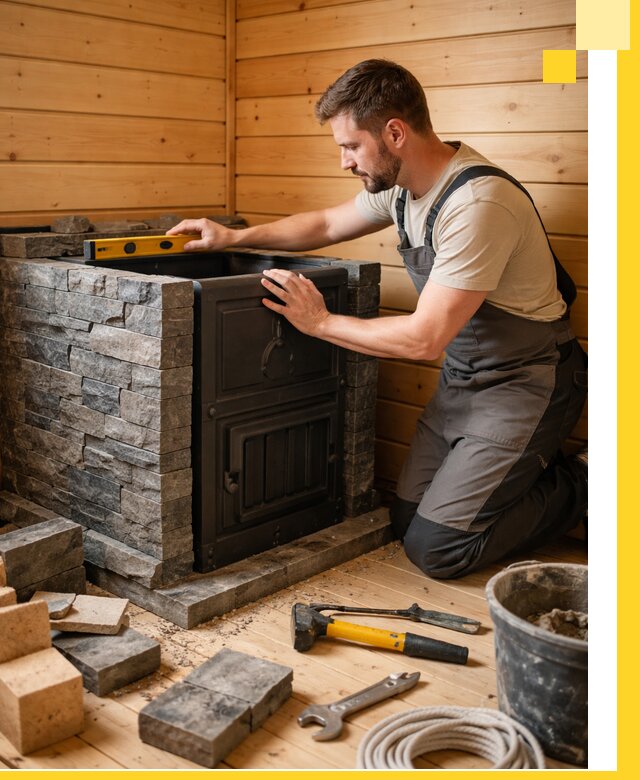 Производство и установка печей для саун под ключ в Вятских Поляне