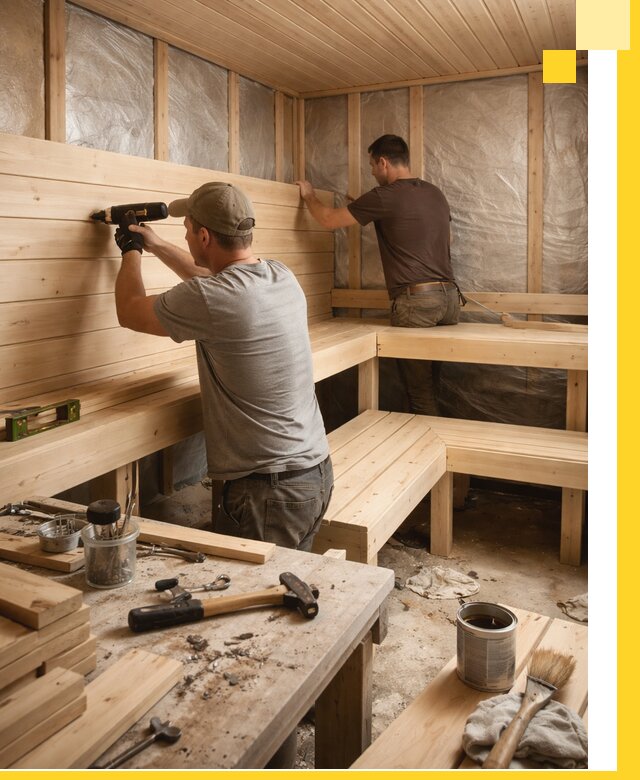 Профессиональная отделка бань и саун под ключ в Вятских Поляне