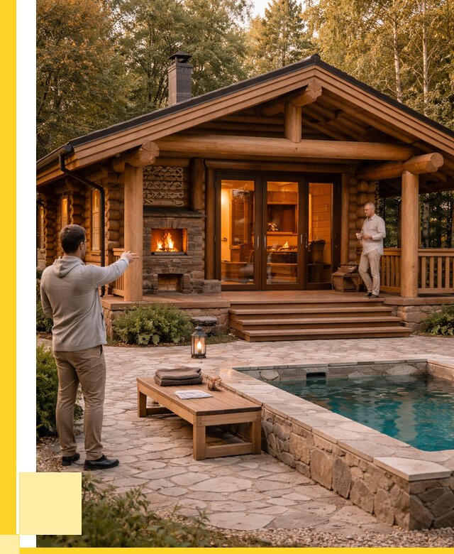 Проекты бань и хамам в Вятских Поляне от 25375 р. | ЭриданВтс