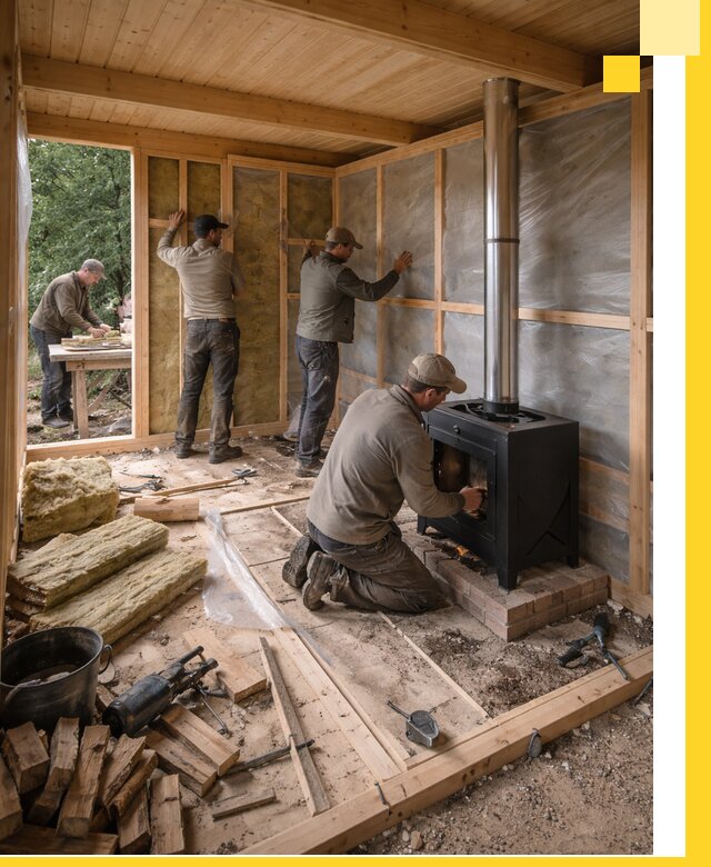 Профессиональный монтаж бань под ключ в Вятских Поляне для дома