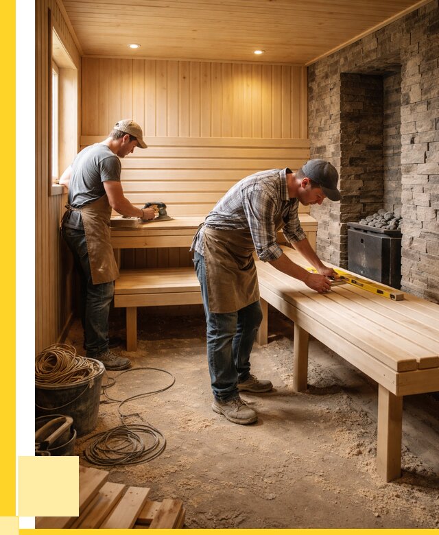 Отделка бани в Вятских Поляне: внутренняя отделка от 3045 р. | ЭриданВтс