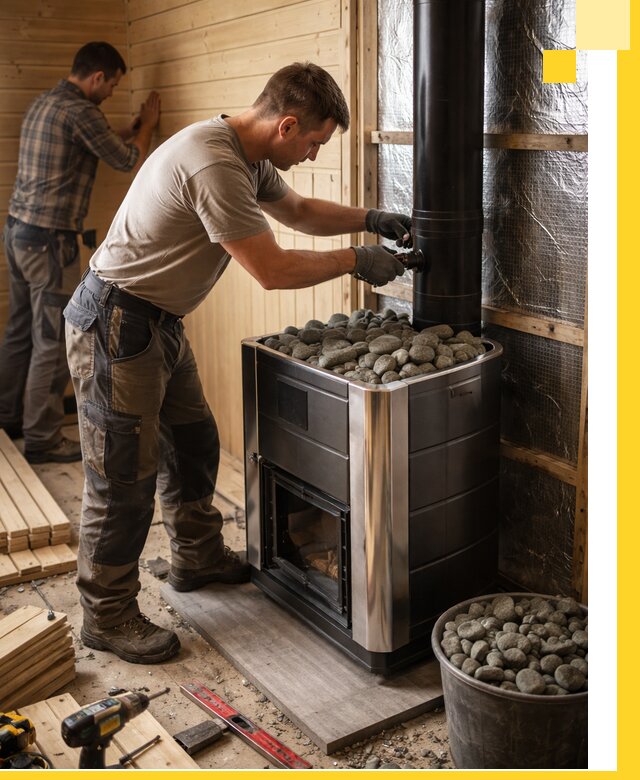 Проектирование и строительство парилок для бани в Вятских Поляне под ключ