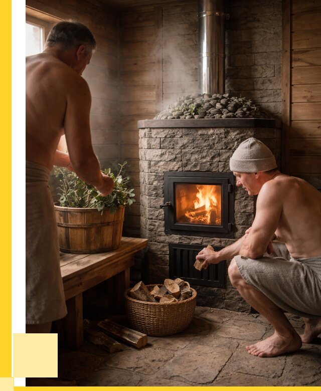 Банные печи под ключ в Вятских Поляне от 45675 р. | ЭриданВтс кирпичная