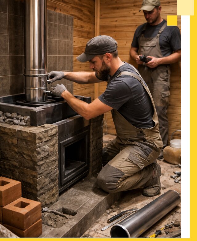 Изготовление и установка банных печей под ключ в Вятских Поляне