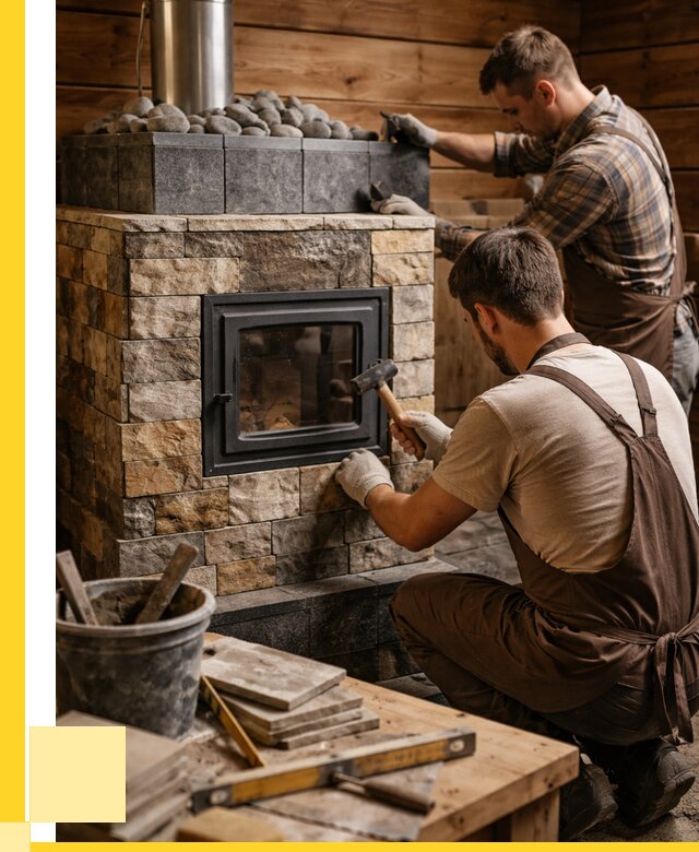 Облицовка банной печи в Вятских Поляне от 15225 р. | ЭриданВтс