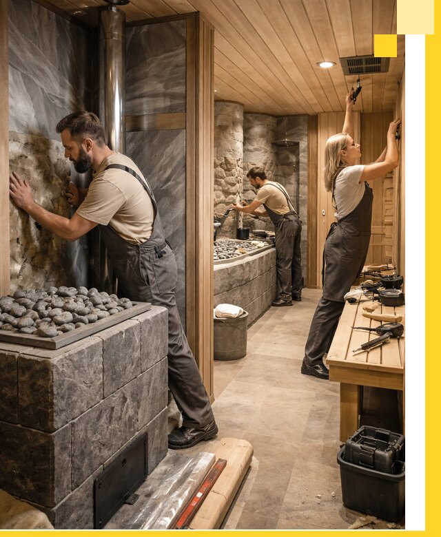 Строительство бань и SPA процедур в Вятских Поляне под ключ и отделкой