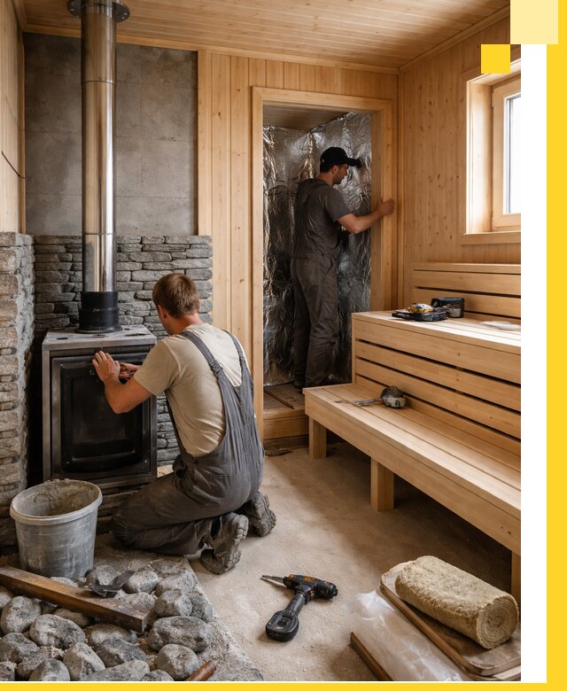 Строительство и изготовление бань под ключ в Вятских Поляне