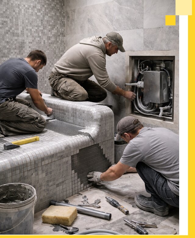 Проекты хамамов под ключ в Вятских Поляне и дизайн и строительство